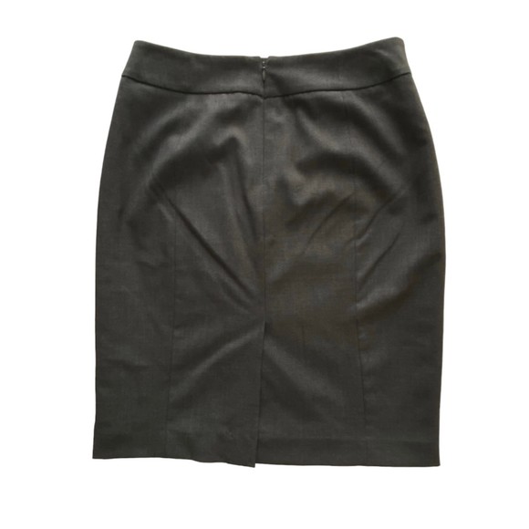Calvin Klein Charcoal Stretch Pencil Skirt Size 4P - Picture 2 of 8